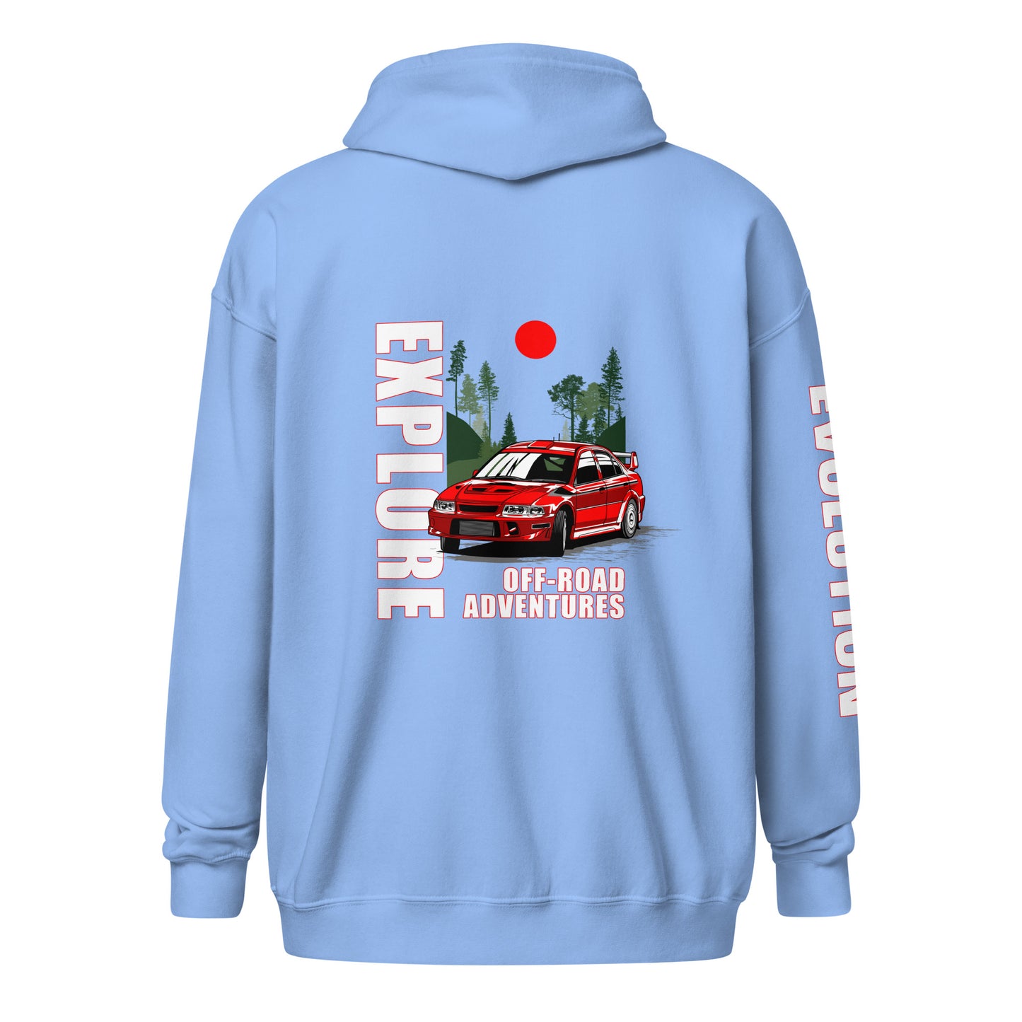 Explore Evolution JDM Zip Hoodie