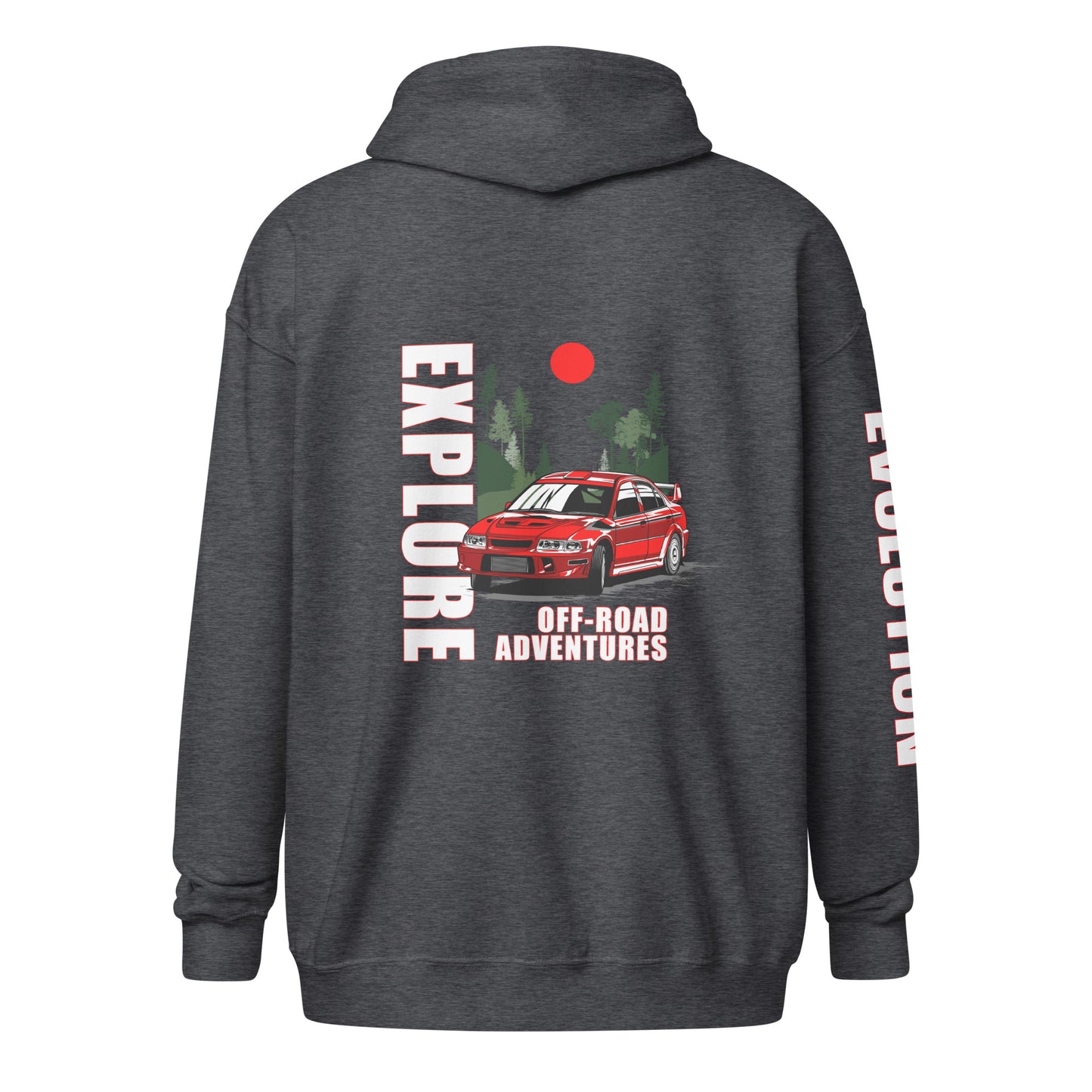 Explore Evolution JDM Zip Hoodie