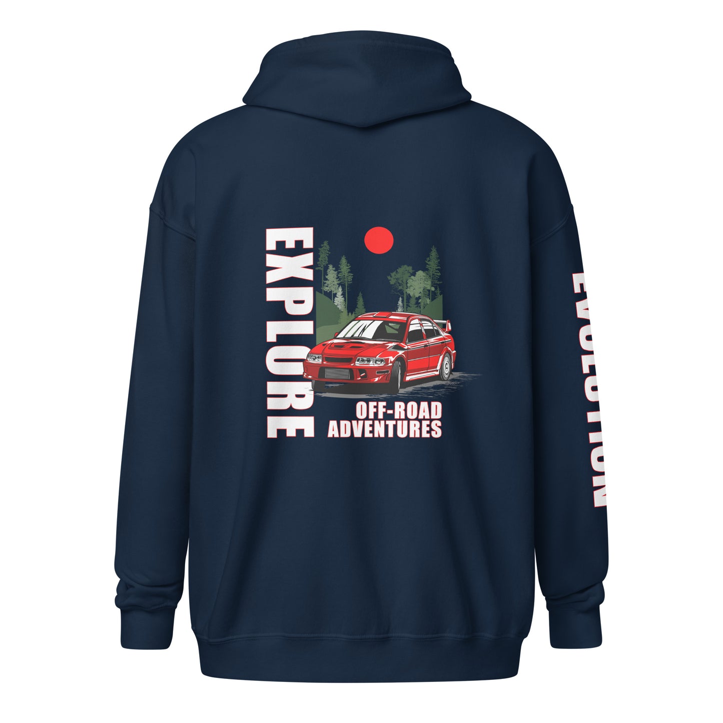 Explore Evolution JDM Zip Hoodie