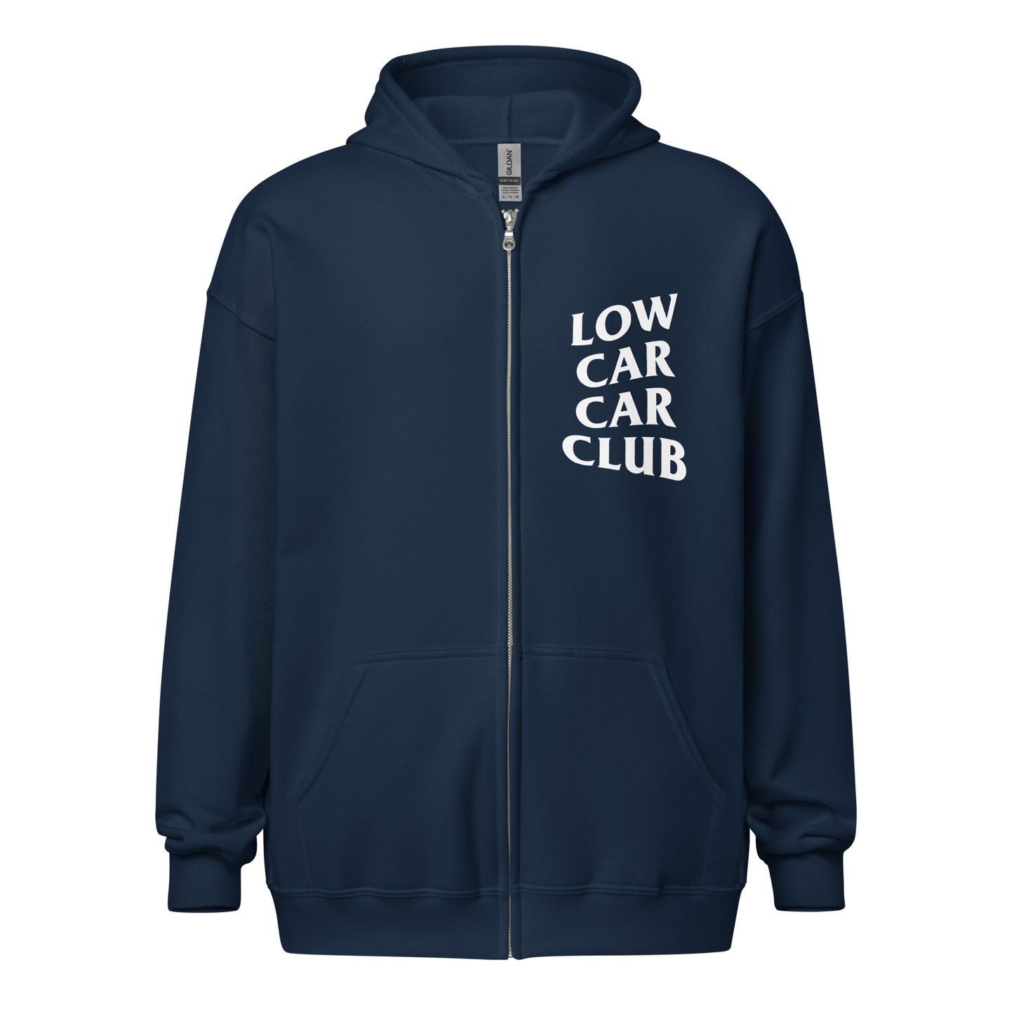 Low Car Car Club Zip Hoodie
