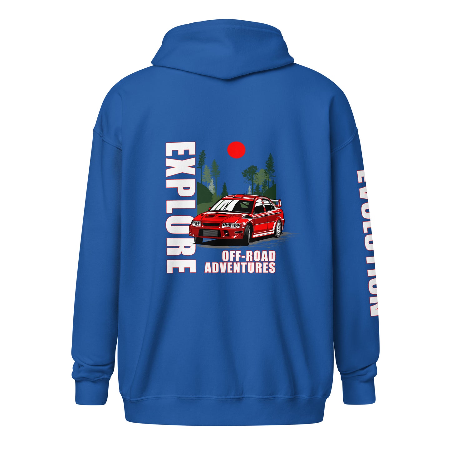 Explore Evolution JDM Zip Hoodie