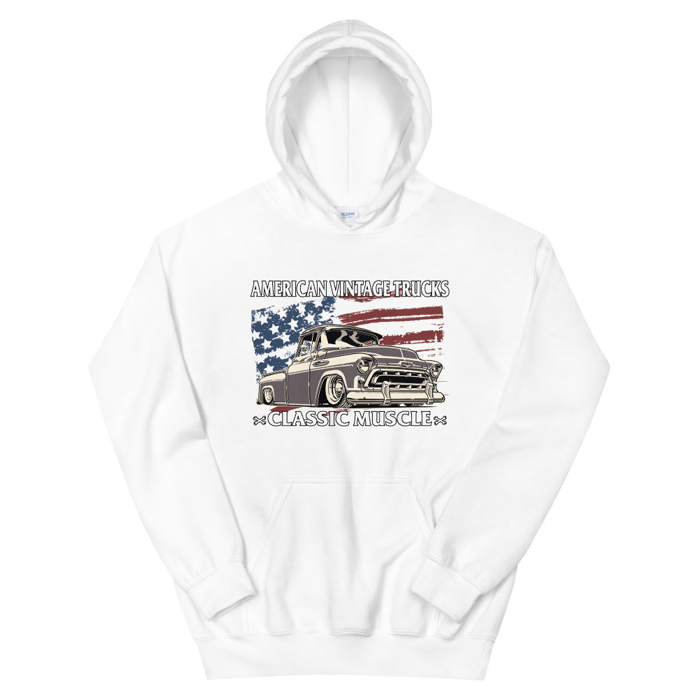 Classic Truck American Flag Hoodie