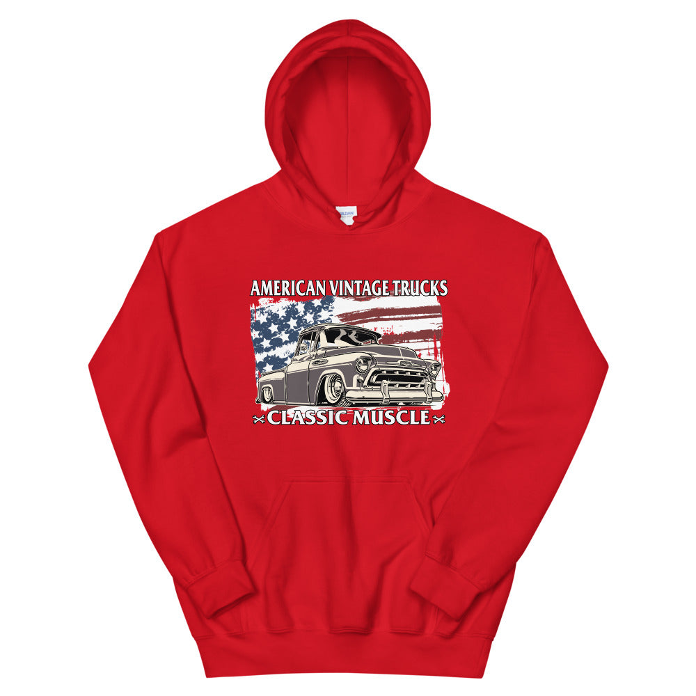 Classic Truck American Flag Hoodie