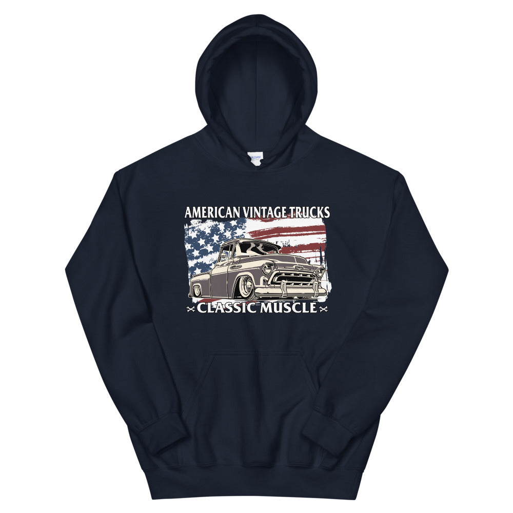 Classic Truck American Flag Hoodie
