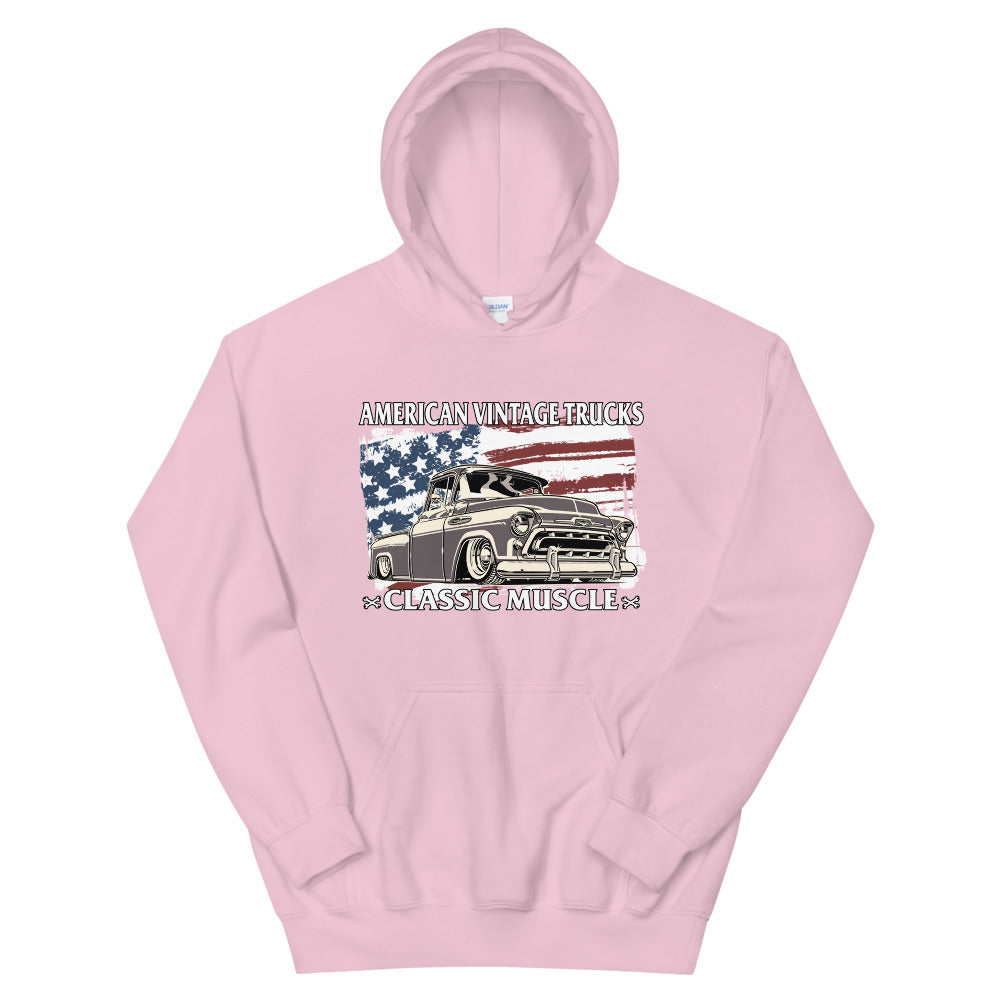 Classic Truck American Flag Hoodie