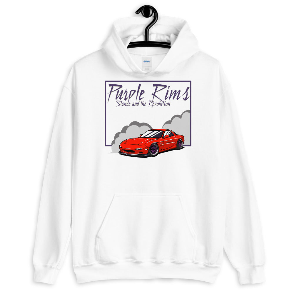 Purple Rims RX7 Hoodie