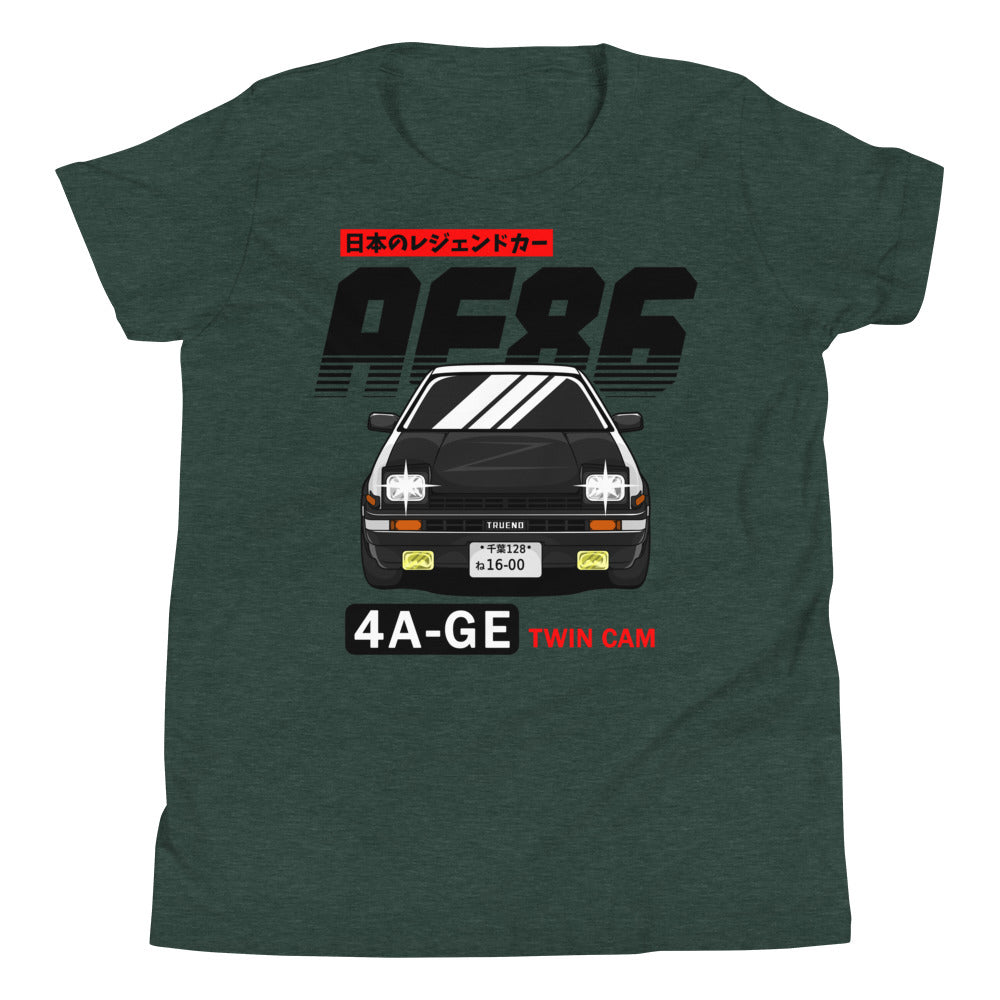 AE86 4AGE Twin Cam Kids Shirt