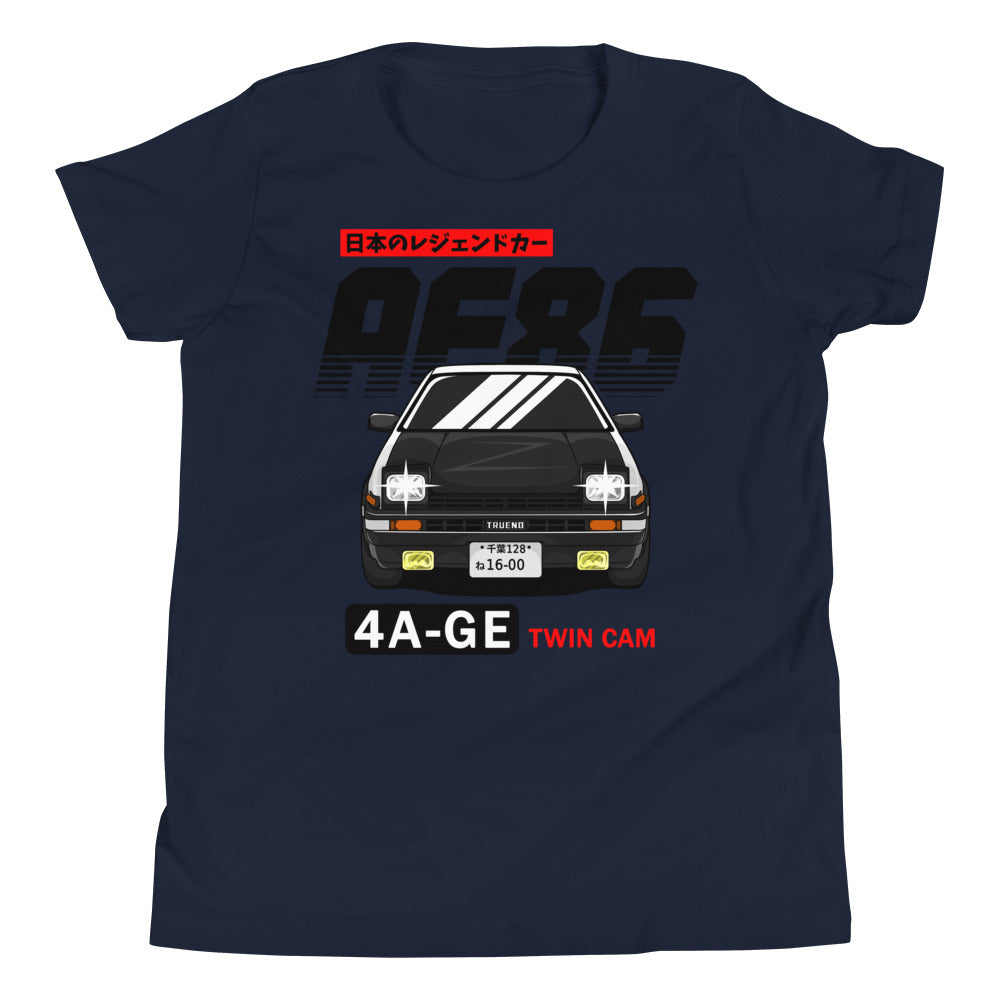 AE86 4AGE Twin Cam Kids Shirt