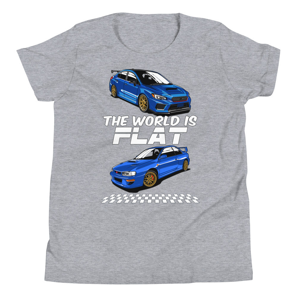 The World Is Flat Subie Kids Shirt