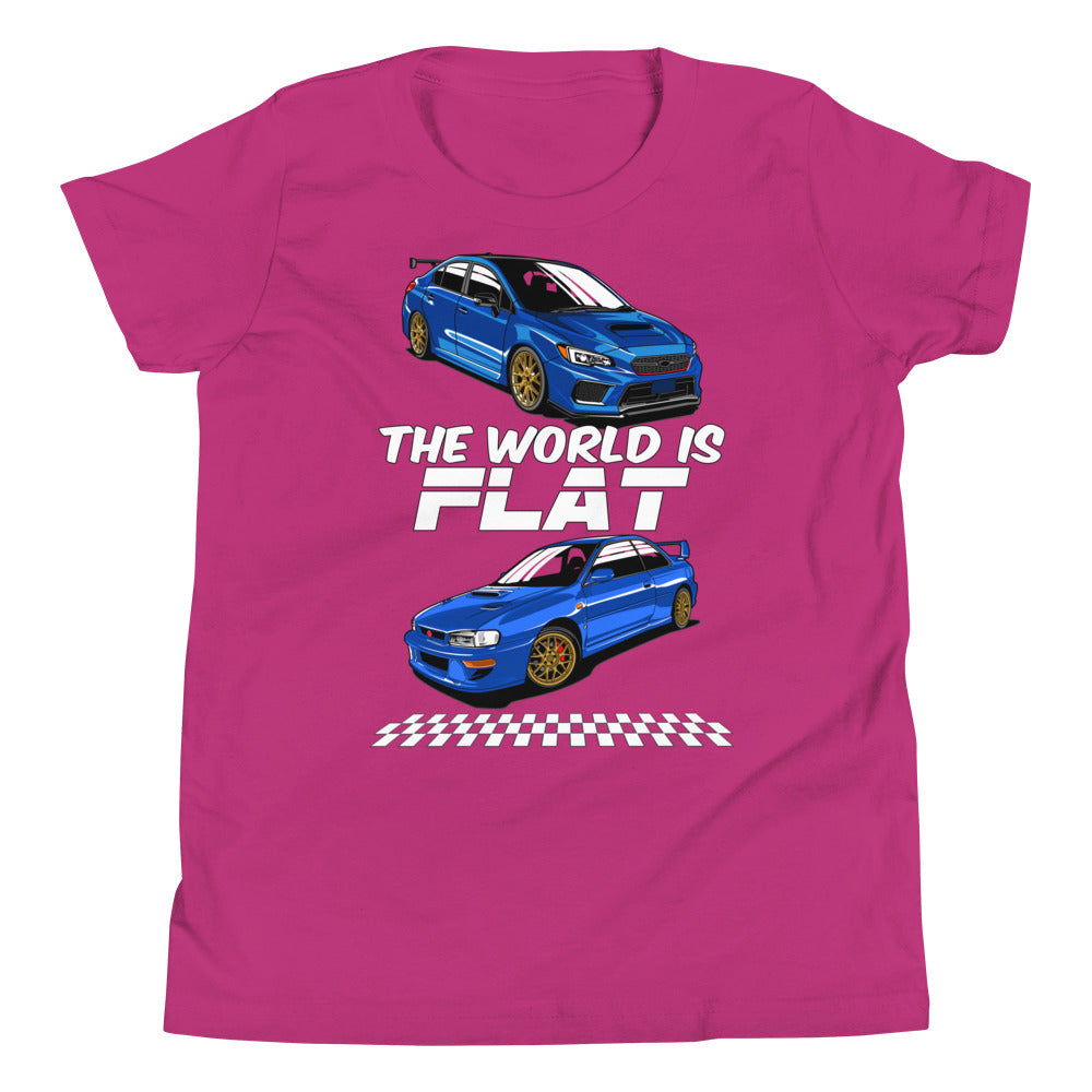 The World Is Flat Subie Kids Shirt