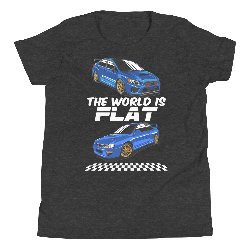 The World Is Flat Subie Kids Shirt