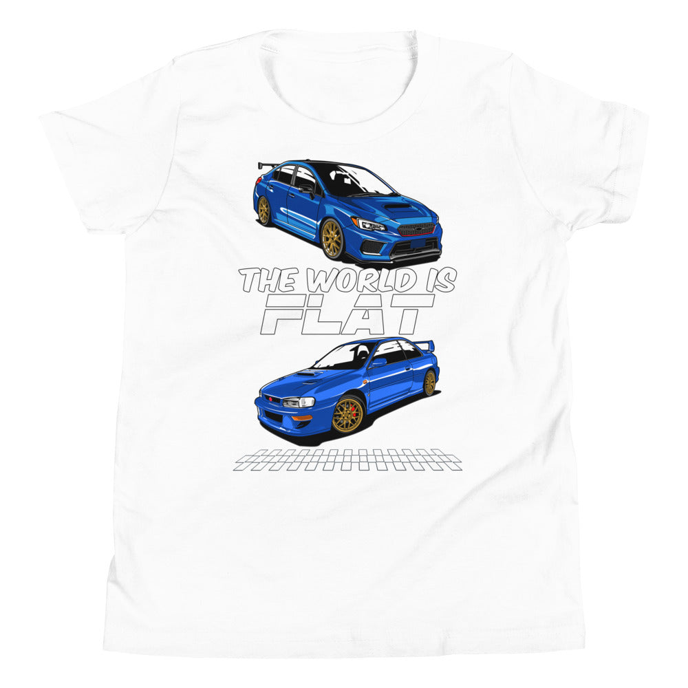 The World Is Flat Subie Kids Shirt