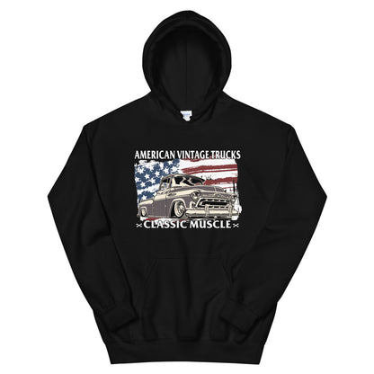 Classic Truck American Flag Hoodie