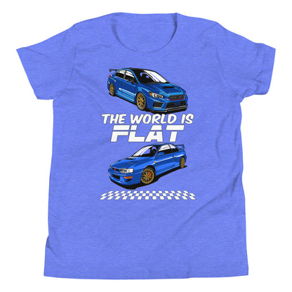 The World Is Flat Subie Kids Shirt