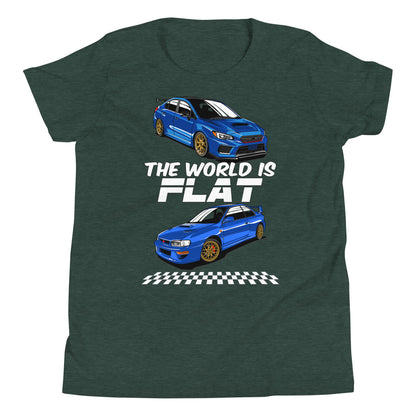 The World Is Flat Subie Kids Shirt