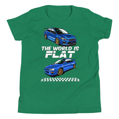 The World Is Flat Subie Kids Shirt