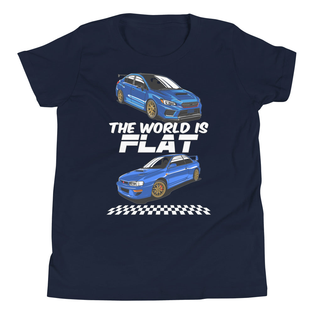 The World Is Flat Subie Kids Shirt