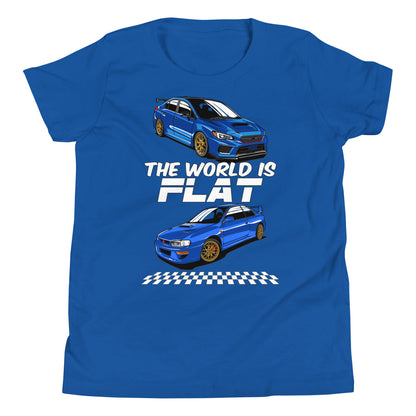 The World Is Flat Subie Kids Shirt